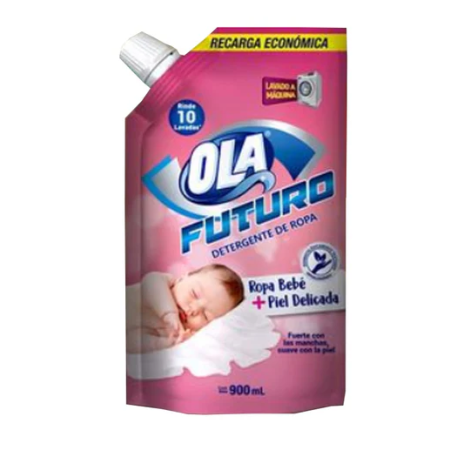 OLA Futuro Maquina Lavado Ropa Bebe Doy Pack x 900ML