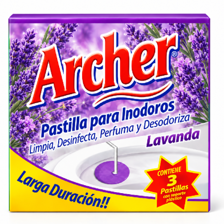 ARCHER Pastillas de Inodoro Lavanda 3 Unidades x 34g
